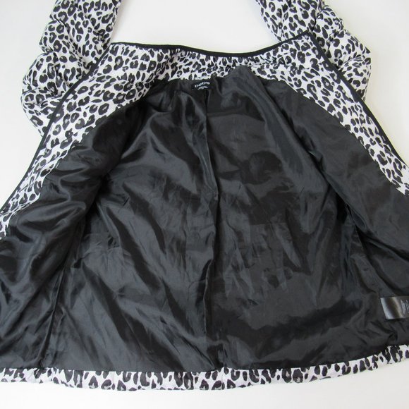 Bebe Women’s Cheetah Print Quilted Puffer Jacket Size S - Picture 6 of 12